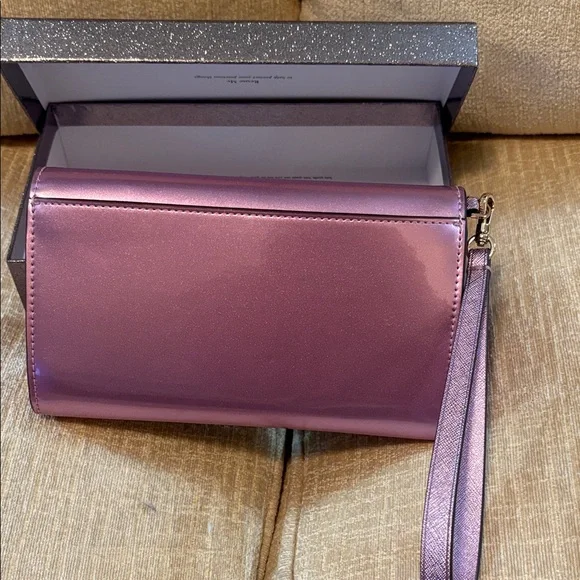 Kate Spade Shimmering Lavender Clutch - Picture 6 of 16